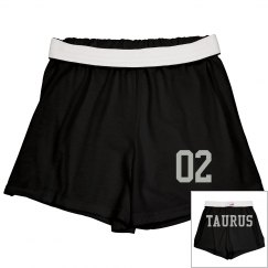 Taurus Sporty Zodiac Cheer Short