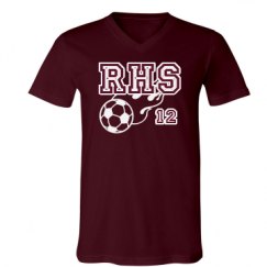 Unisex V-Neck Jersey Tee