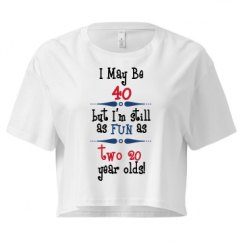 Ladies Festival Cali Crop Top Tee