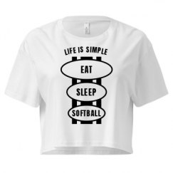 Ladies Festival Cali Crop Top Tee