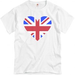 Mens Heart Unionjack Tee