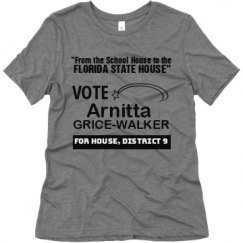 Ladies Relaxed Fit Super Soft Triblend Tee