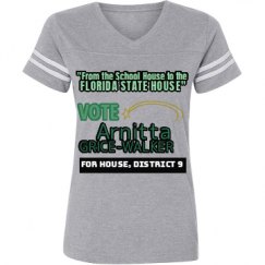 Ladies Relaxed Fit Vintage Sports Tee