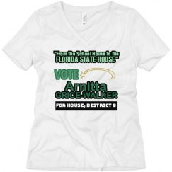 Ladies Relaxed Fit V-Neck Tee