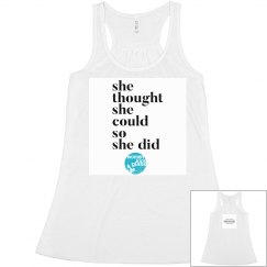 She thought she could workout tank