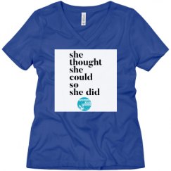 Ladies Relaxed Fit V-Neck Tee