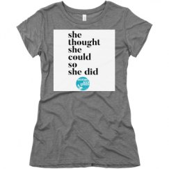 Ladies Slim Fit Super Soft Triblend Tee