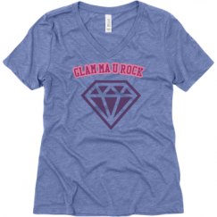 Ladies Relaxed Fit Super Soft Triblend V-Neck Tee