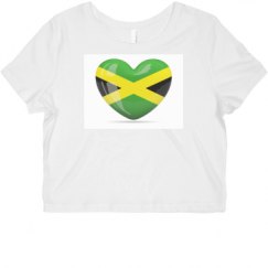 Ladies Slim Fit Crop Top Tee