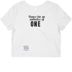 Ladies Slim Fit Crop Top Tee