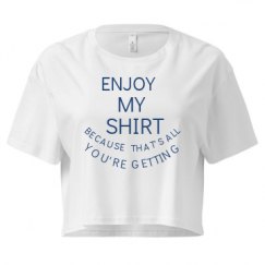 Ladies Festival Cali Crop Top Tee