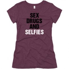 Ladies Slim Fit Super Soft Triblend Tee