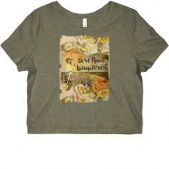 Ladies Slim Fit Crop Top Tee