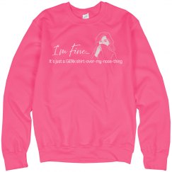GENx bright pink sweatshirt 