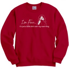 Unisex Film and Foil Crewneck Sweatshirt