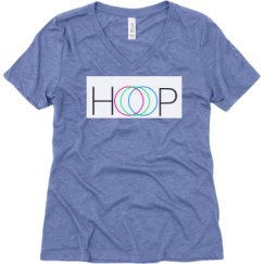 Ladies Relaxed Fit Super Soft Triblend V-Neck Tee