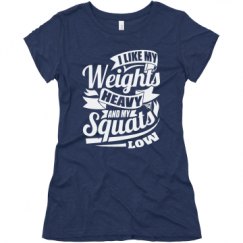 Ladies Slim Fit Super Soft Triblend Tee