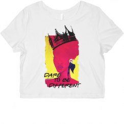 Ladies Slim Fit Crop Top Tee
