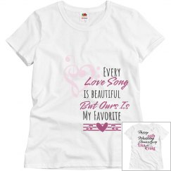 Customizable 25th wedding anniversary t-shirts Craigisa