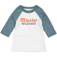 toddler minster wildcats baseball t
