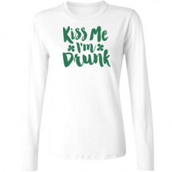 Ladies Relaxed Fit Basic Long Sleeve Tee