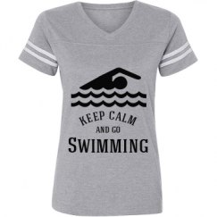 Ladies Relaxed Fit Vintage Sports Tee