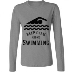 Ladies Relaxed Fit Basic Long Sleeve Tee