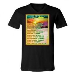 Unisex V-Neck Jersey Tee