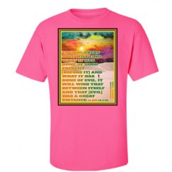 Unisex Ultra Cotton Safety Neon Crewneck Tee