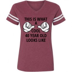 Ladies Relaxed Fit Vintage Sports Tee