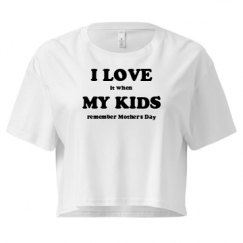 Ladies Festival Cali Crop Top Tee