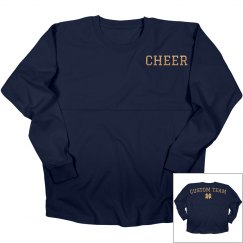 Custom Gold Metallic Cheer Jersey