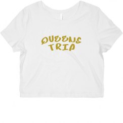 Ladies Slim Fit Crop Top Tee