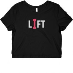 Ladies Slim Fit Crop Top Tee