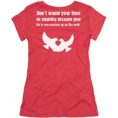 Ladies Slim Fit Super Soft Triblend Tee