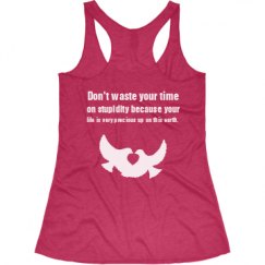 Ladies Slim Fit Super Soft Racerback Triblend Tank