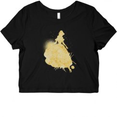 Ladies Slim Fit Crop Top Tee