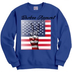 Unisex Film and Foil Crewneck Sweatshirt