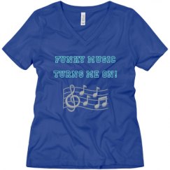 Ladies Relaxed Fit V-Neck Tee