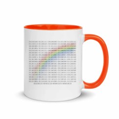 11oz Ceramic Mug with Color Inside