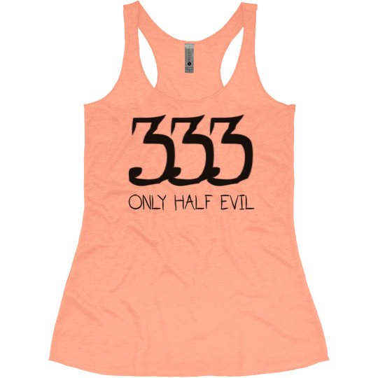 333 Only half evil - Halloween Tank 333 Only half evil - Halloween Tank