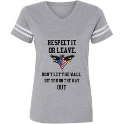 Ladies Relaxed Fit Vintage Sports Tee