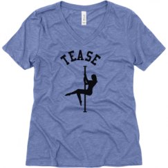 Ladies Relaxed Fit Super Soft Triblend V-Neck Tee