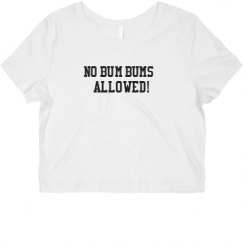 Ladies Slim Fit Crop Top Tee