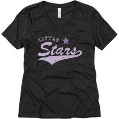 Ladies Relaxed Fit Super Soft Triblend V-Neck Tee