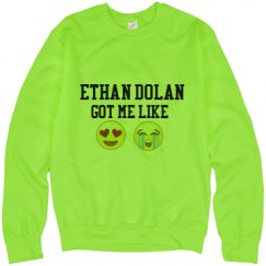 Unisex Neon Crewneck Sweatshirt