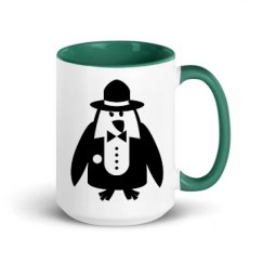 15oz Ceramic Mug with Color Inside