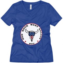 Ladies Relaxed Fit V-Neck Tee