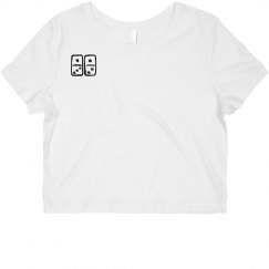 Domino Sketch Lucy LaRue Crop Top 