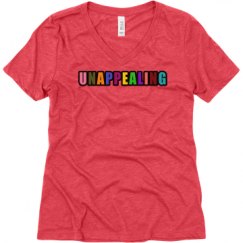 Ladies Relaxed Fit Super Soft Triblend V-Neck Tee